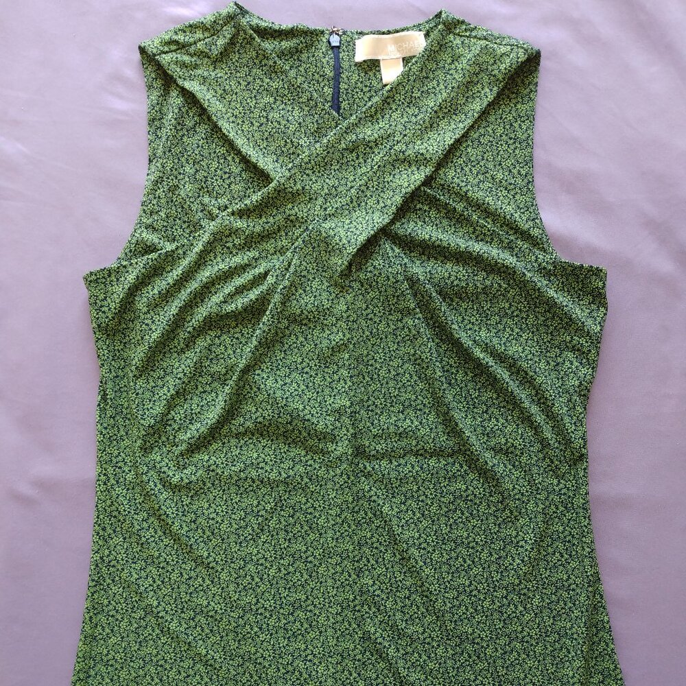 KORS Michael Kors Olive Patterned Tank Top